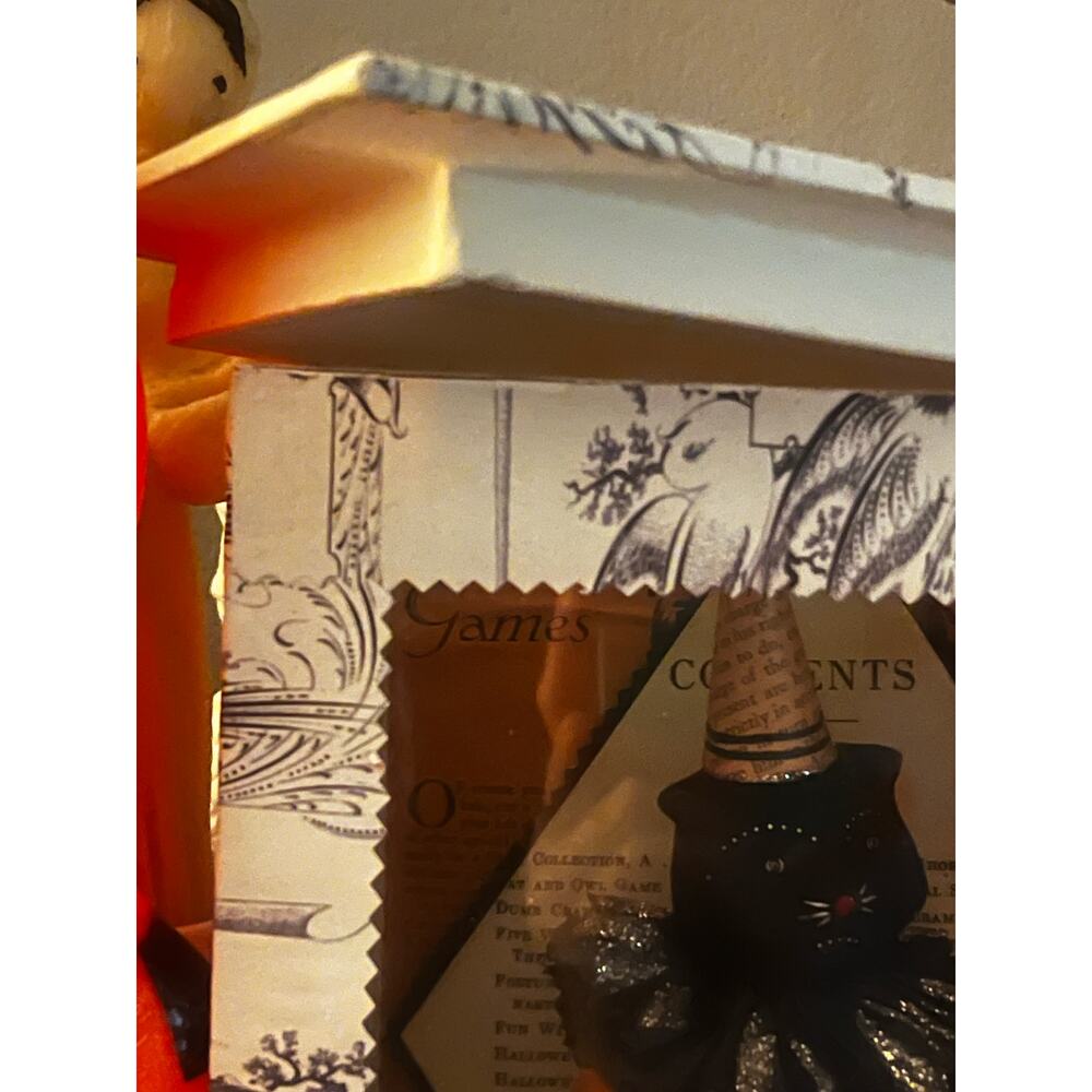 RARE limited Halloween cat ruff magic wand creepy pumpkin bucket Bethany FAUST - Picture 4 of 5